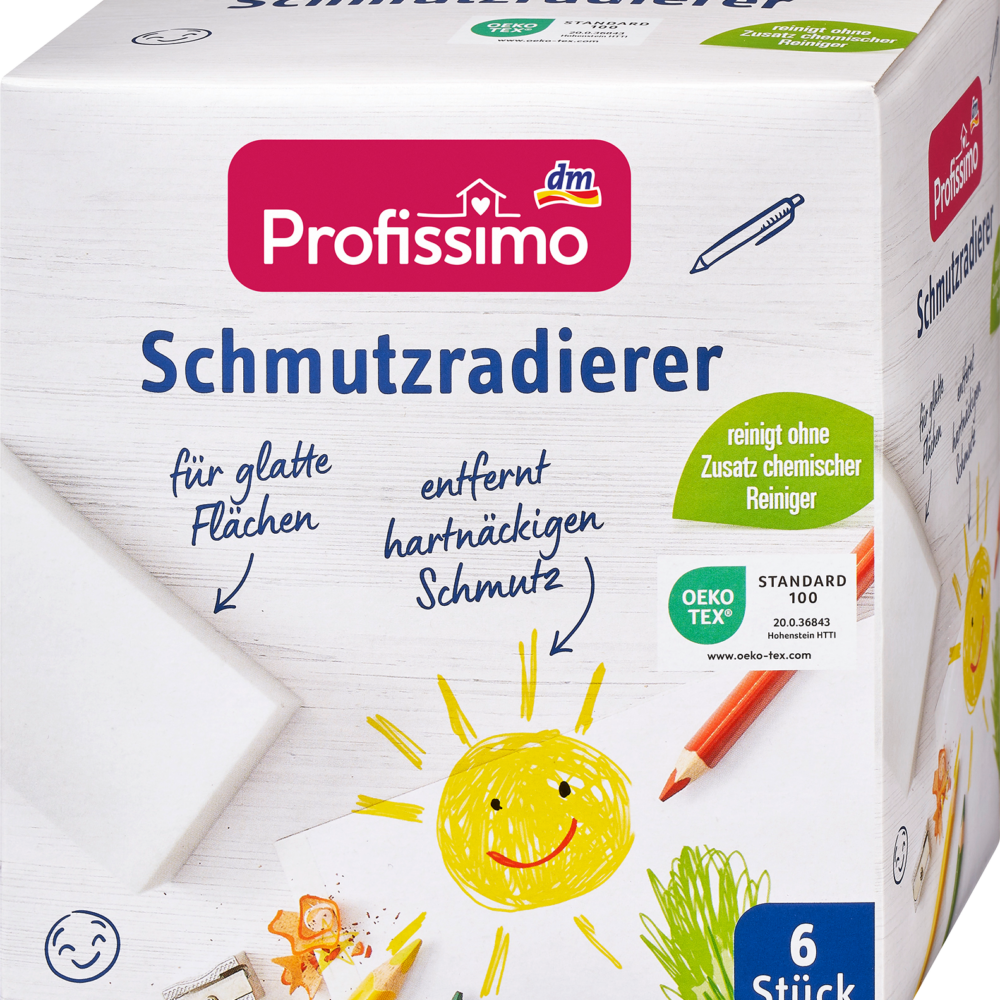 بروفيسيمو ممحاة أوساخ، 6 قطع