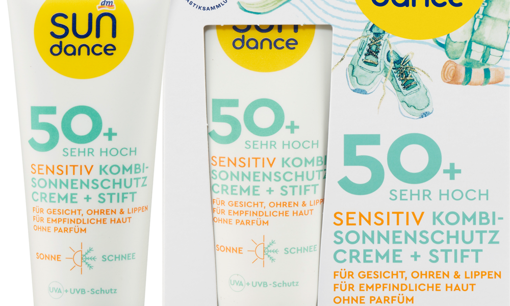 سوندانس كريم الوجه الواقي من الشمس كومبي + لاصق للحساسية SPF50+ (25 مل + 3 جم) ، 1 قطعة