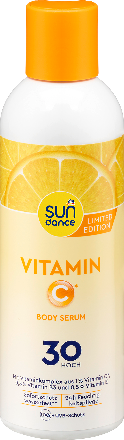 سندانس سيروم الجسم بحليب الشمس مع فيتامين سي، عامل حماية من الشمس 30، 200 مل