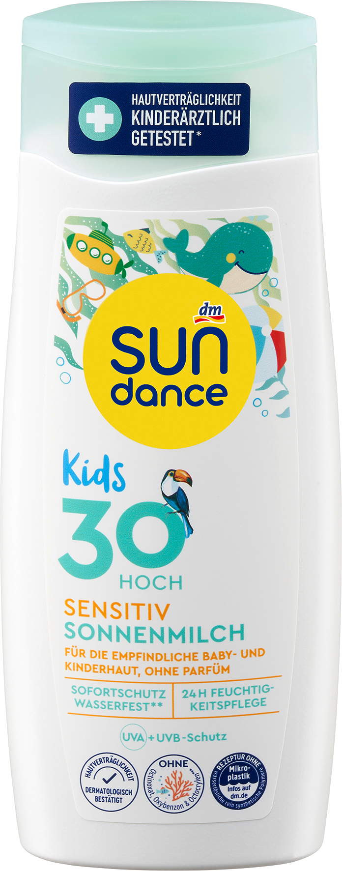 سوندانس صن ميلك للأطفال للحساسية SPF 30، 200 مل