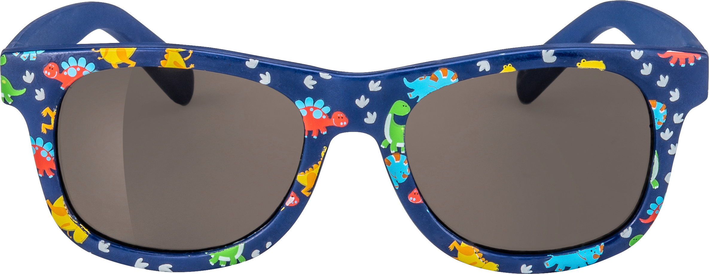 نظارة شمسية من سوندانس بإطار أزرق داكن للأطفال مع ديناصورات ملونة، 1 قطعة