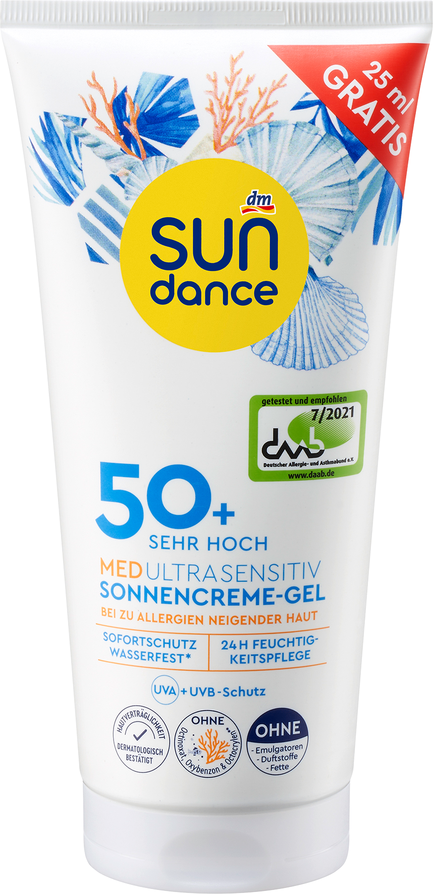 سوندانس جل كريم الشمس SPF50+ أوفرفيلر، 175 مل