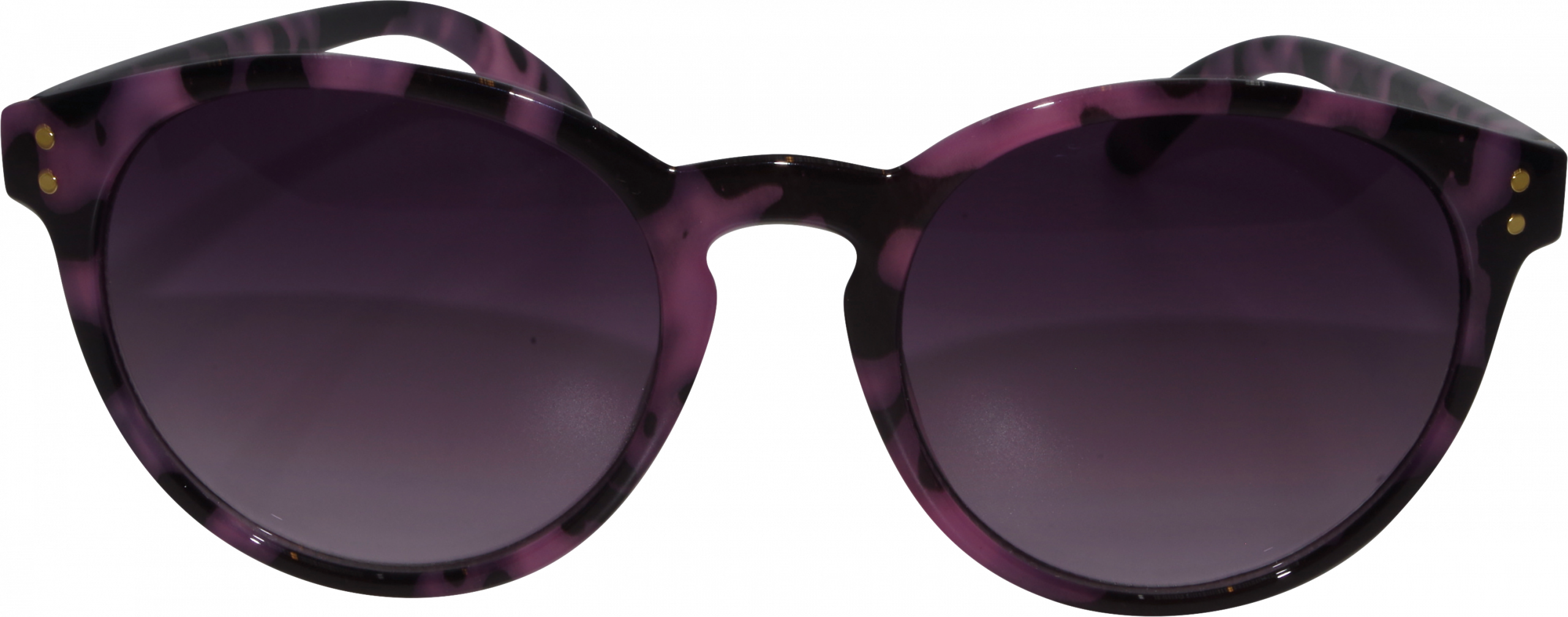 نظارة شمسية للبالغين بنفسجي وأسود إطار منقوش ، 1 قطعة