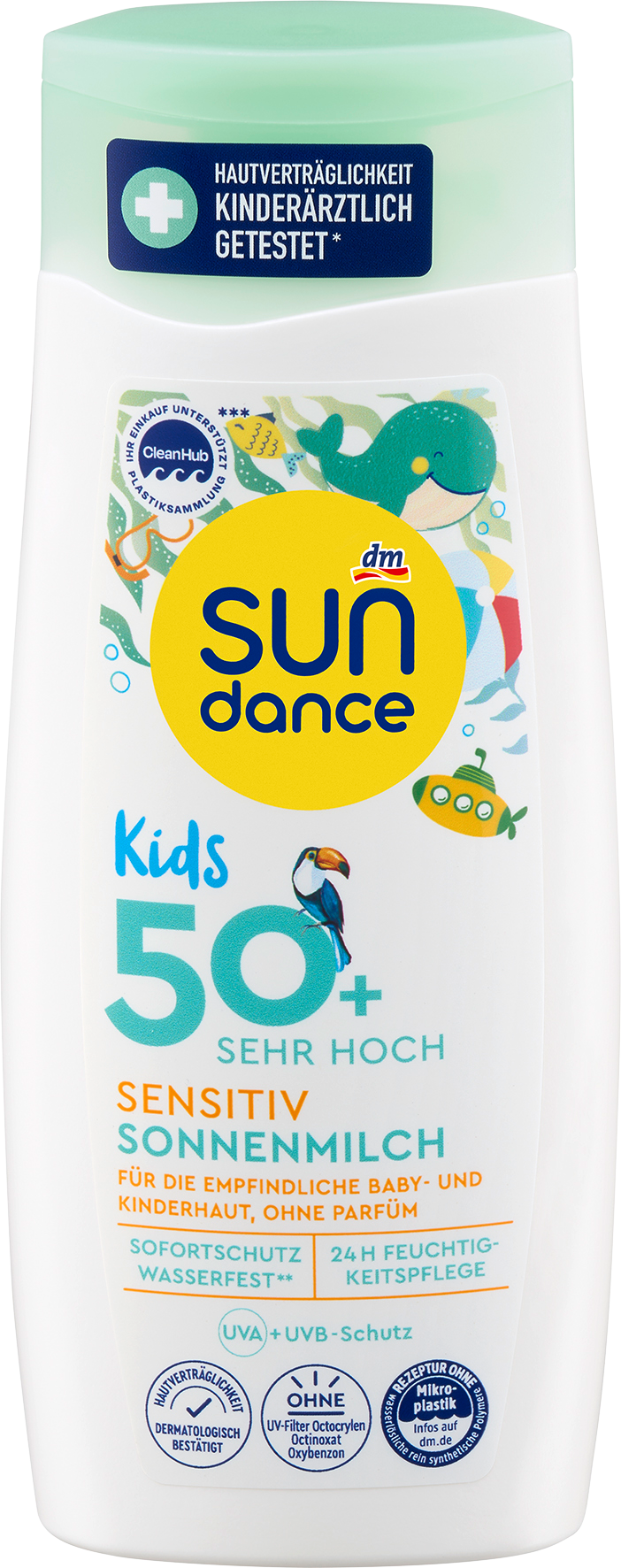 سوندانس صن ميلك للأطفال بعامل حماية من الشمس للحساسية 50+، 200 مل