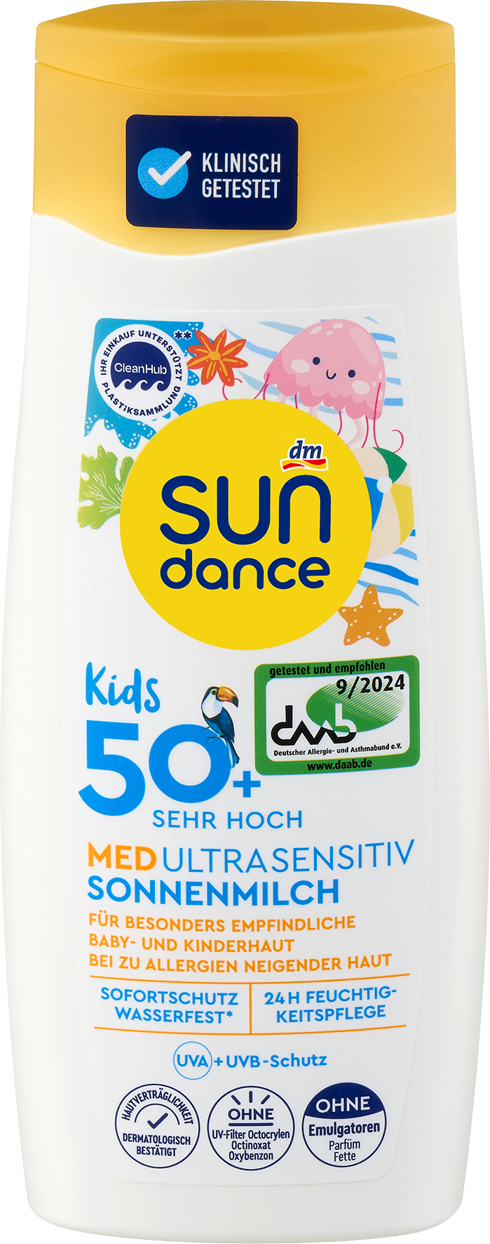 سوندانس صن ميلك كيدز ميد شديد الحساسية SPF 50+، 200 مل