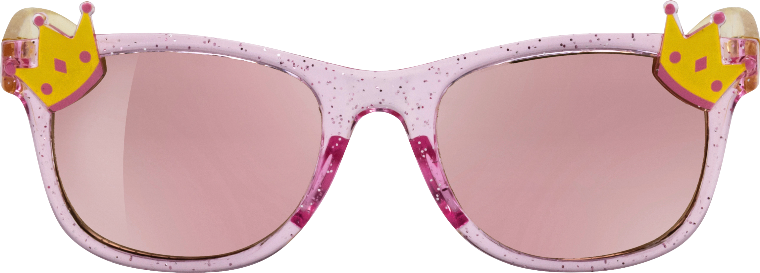 نظارة شمسية SUNDANCE للأطفال وردي ، إطار وردي شفاف مع تاج ، 1 قطعة