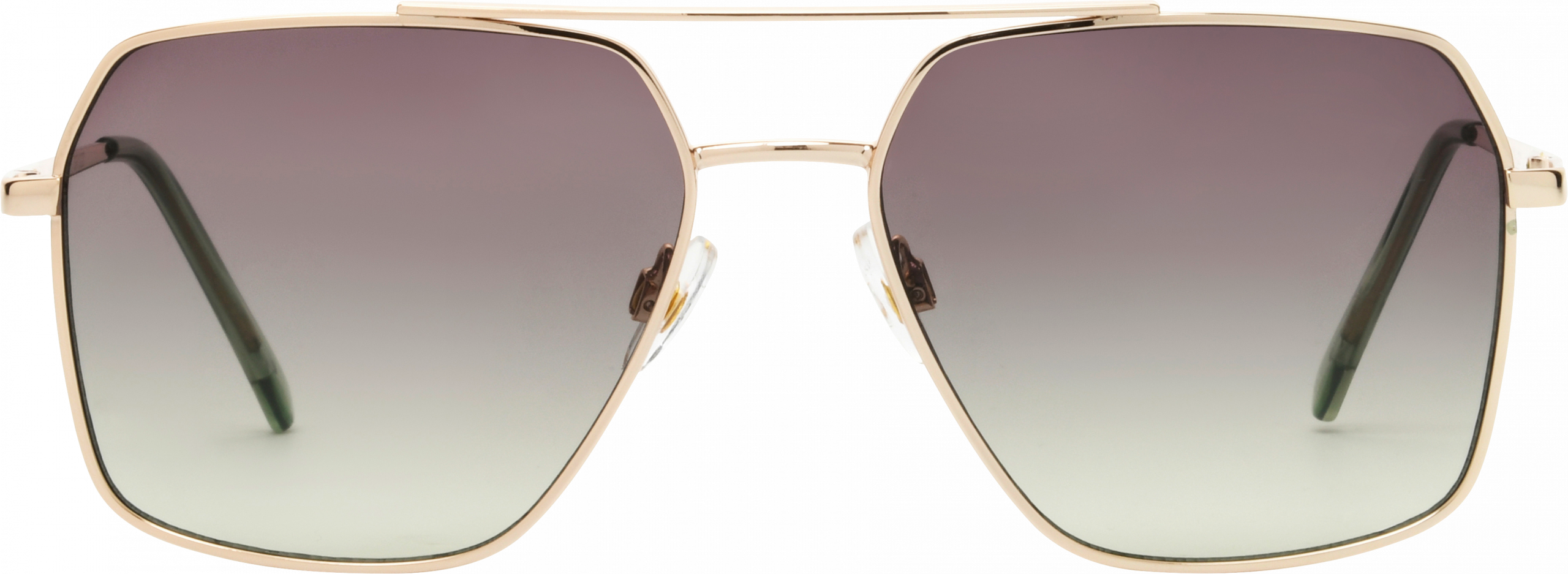 ساندانس نظارة شمسية ذهبي للبالغين، إطار معدني مربع، 1 قطعة