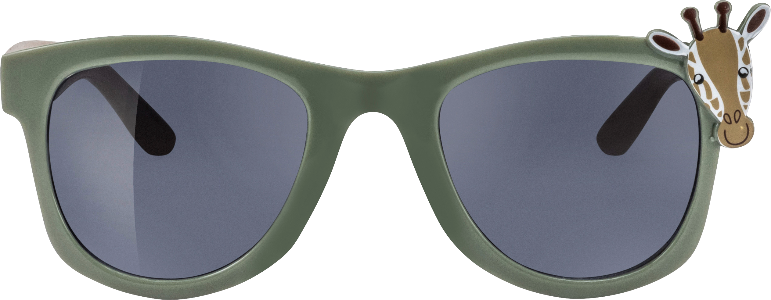 ساندانس نظارة شمسية للأطفال إطار زيتوني أخضر مع زرافة، صدع بني، 1 قطعة