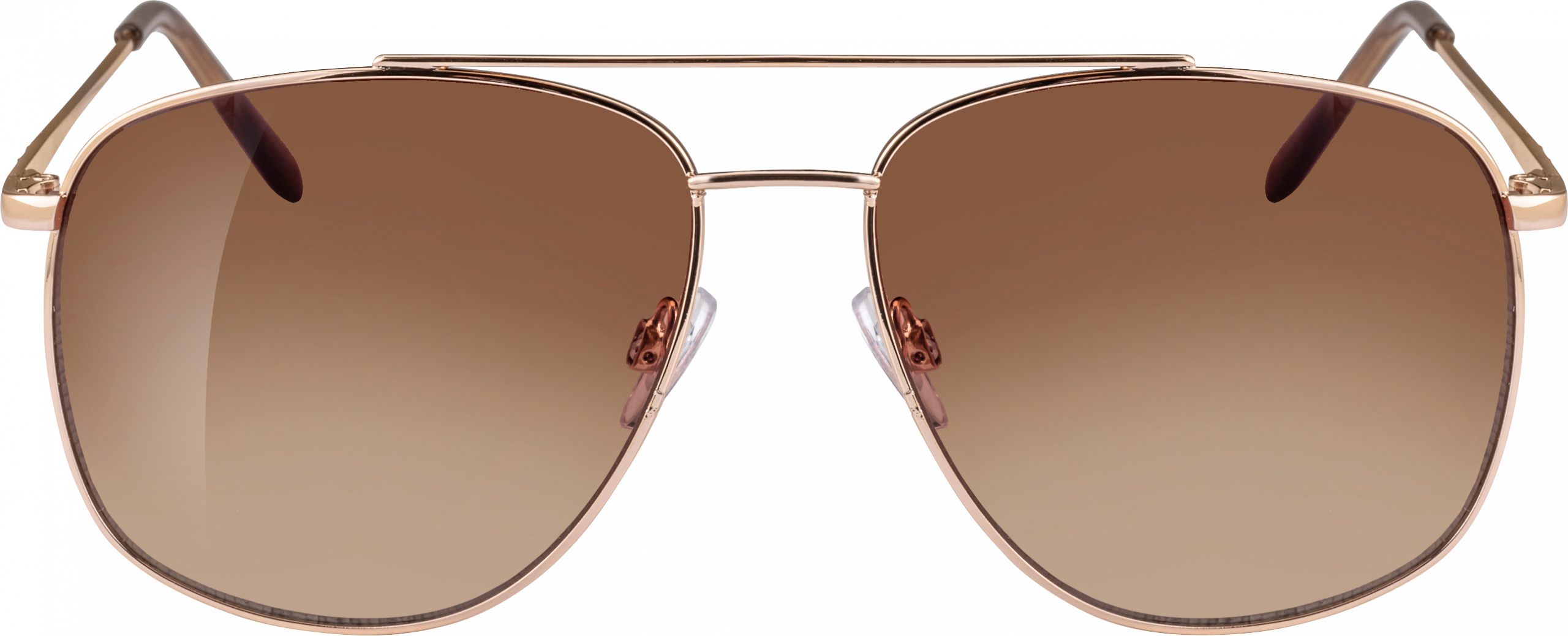 نظارة شمسية ساندانس بايلوت للبالغين، إطار ذهبي، عدسات ملونة باللون البني الفاتح، 1 قطعة