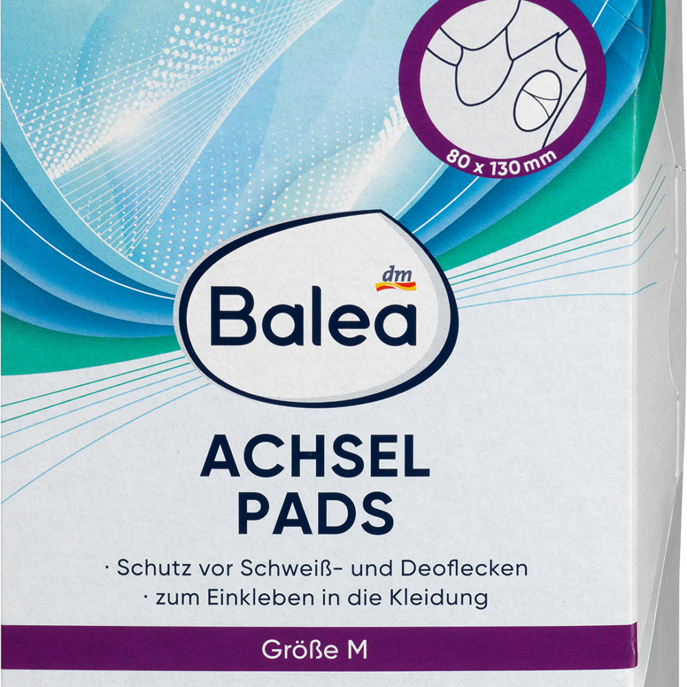 باليا وسادات إبط مزيل عرق مقاس M، 14 قطعة
