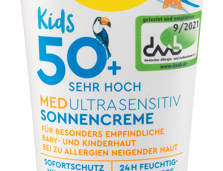 سوندانس واقي من الشمس للأطفال، حساس للغاية من MED، SPF 50+، 100 مل