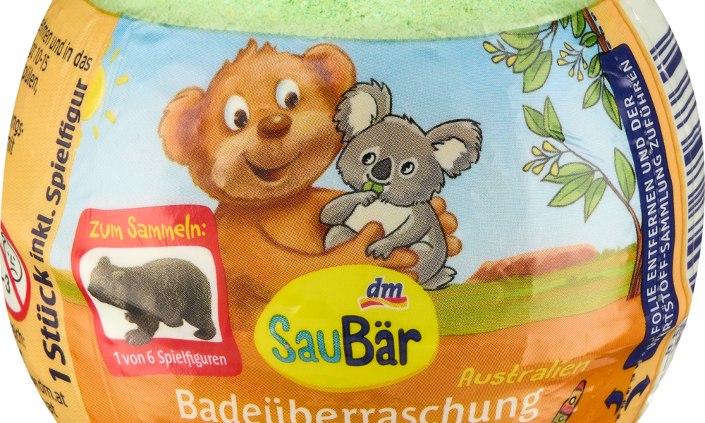 SauBär حمام مضاف للأطفال Bath Surprise أستراليا، 1 قطعة