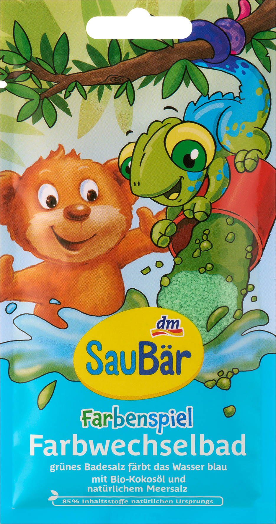 SauBär حمام مضاف للأطفال بألوان اللعب لتغيير اللون، 50 غرام