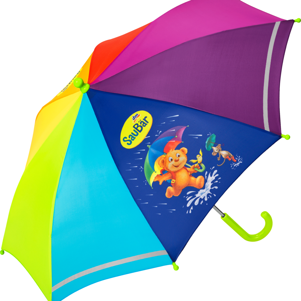 SauBär مظلة للأطفال مع عاكس، قوس قزح، 1 قطعة