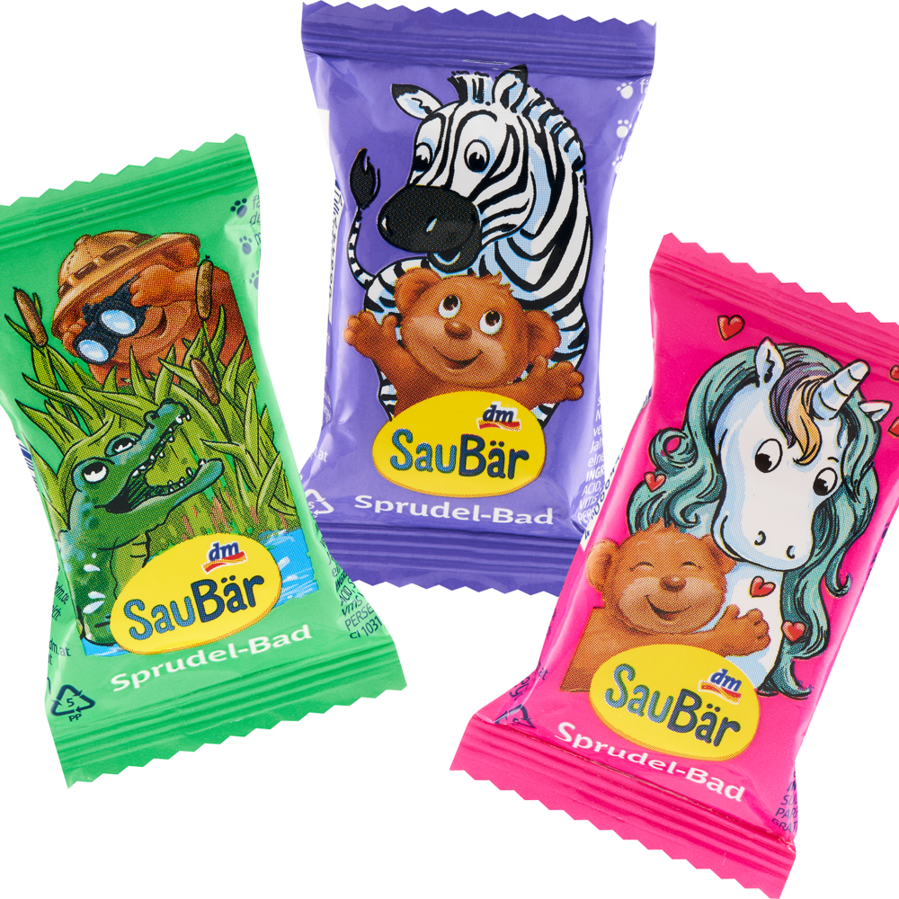SauBär حمام فقاعات مضاف للأطفال، 18 جم