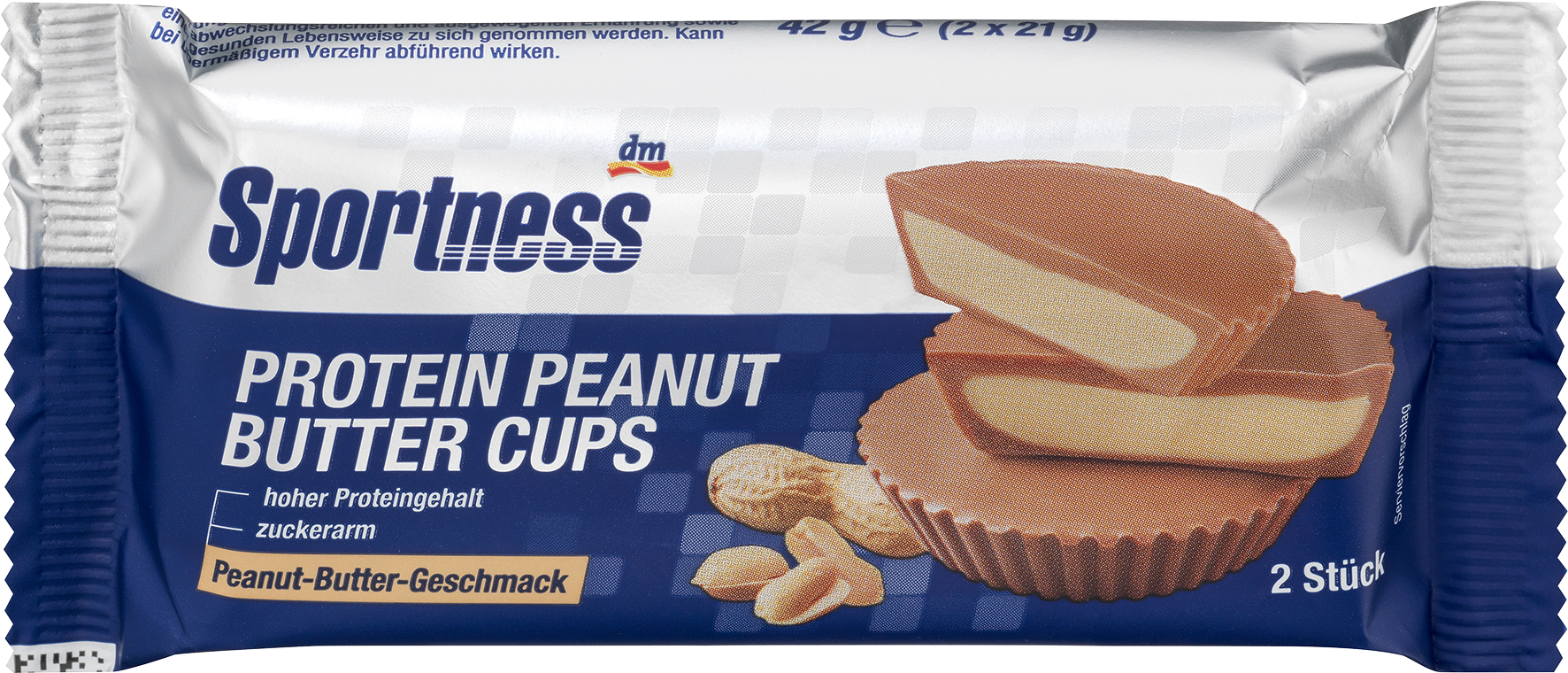 أكواب سبورتنيس بروتين بزبدة الفول السوداني، 42 جم