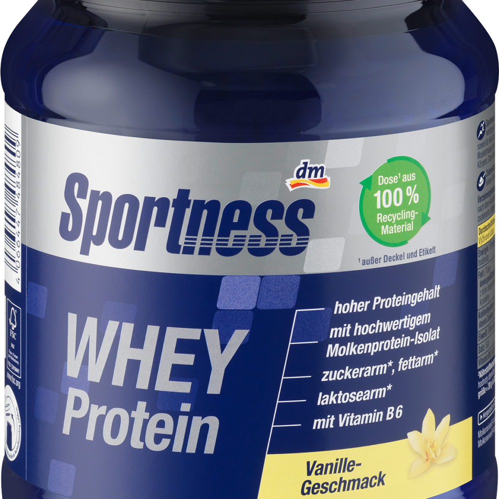 سبورتنيس مسحوق بروتين مصل اللبن بنكهة الفانيليا، 450 جم