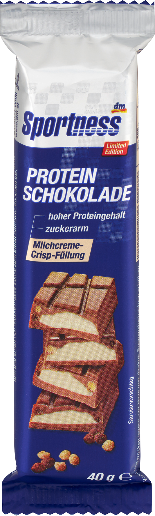 سبورتنيس شوكولاتة بروتين مع حشوة كريمة الحليب المقرمشة، 40 جم