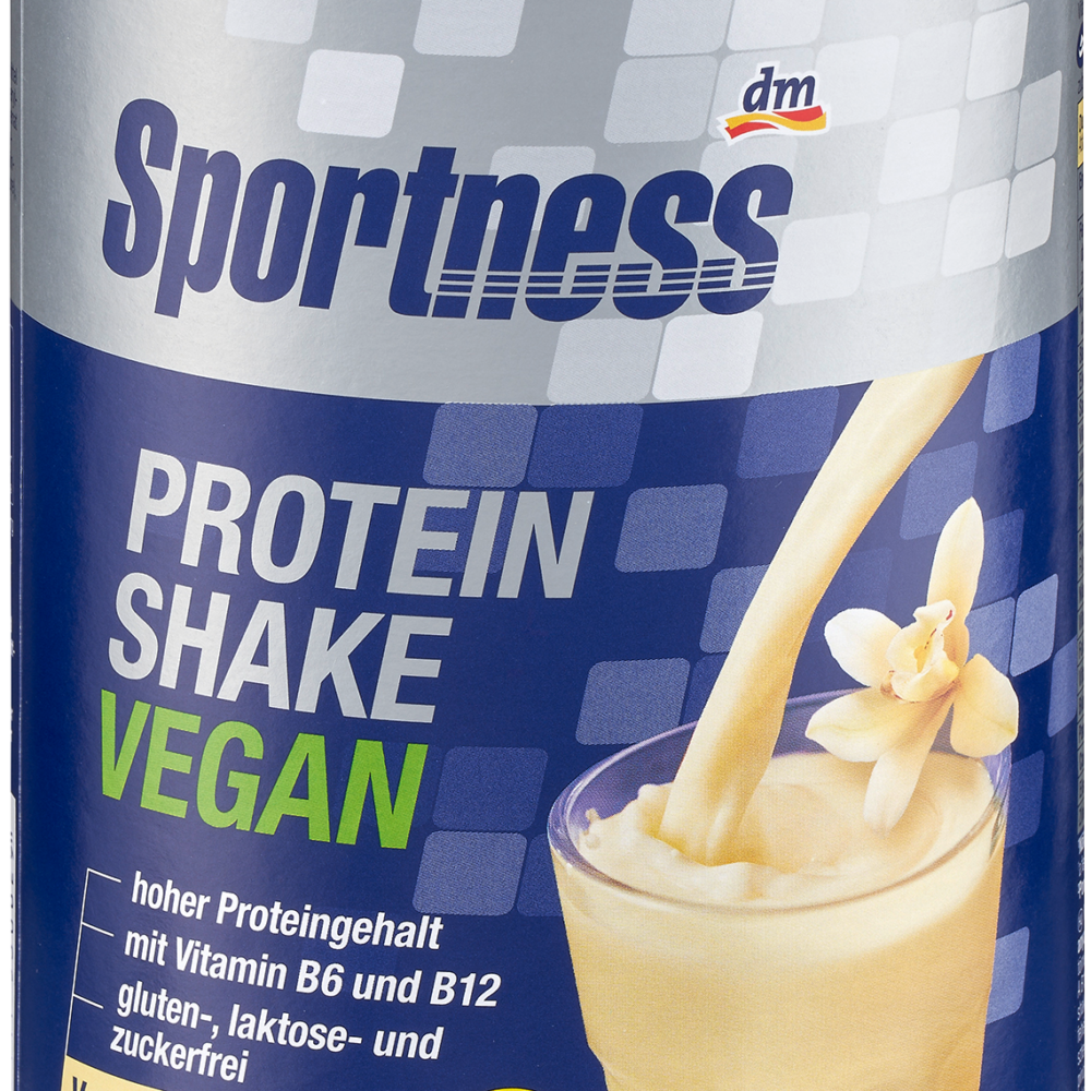 Sportness Protein Powder, بروتين شيك نباتي، نكهة الفانيليا، 300 جرام