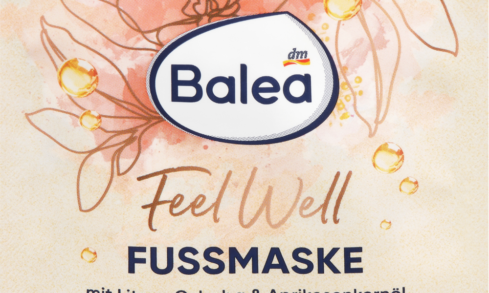 Balea قناع القدم Feel Well زيت نواة المشمش Litsea ، 15 مل