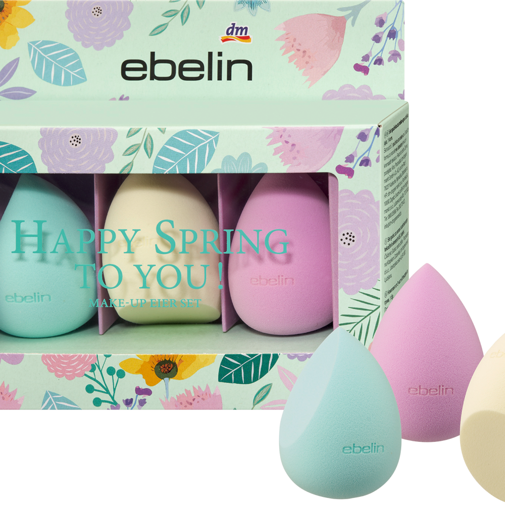 طقم هدايا إيبلين ربيع سعيد لك!، بيض مكياج 3 قطع، 1 قطعة