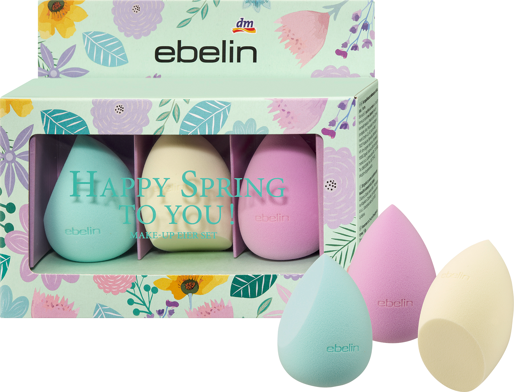 طقم هدايا إيبلين ربيع سعيد لك!، بيض مكياج 3 قطع، 1 قطعة
