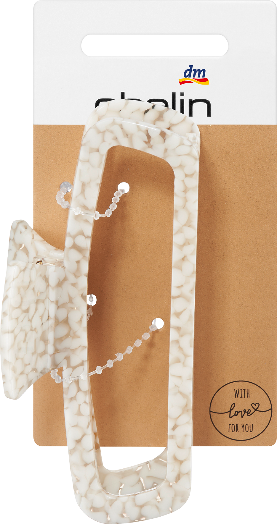 إيبلين مشبك شعر بيبل لوك وايت، 1 قطعة