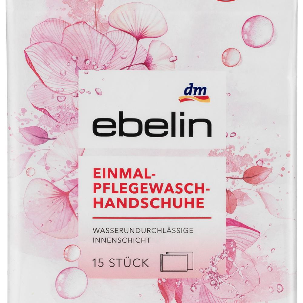 قفازات غسيل إيبلين للعناية مرة واحدة، 15 قطعة