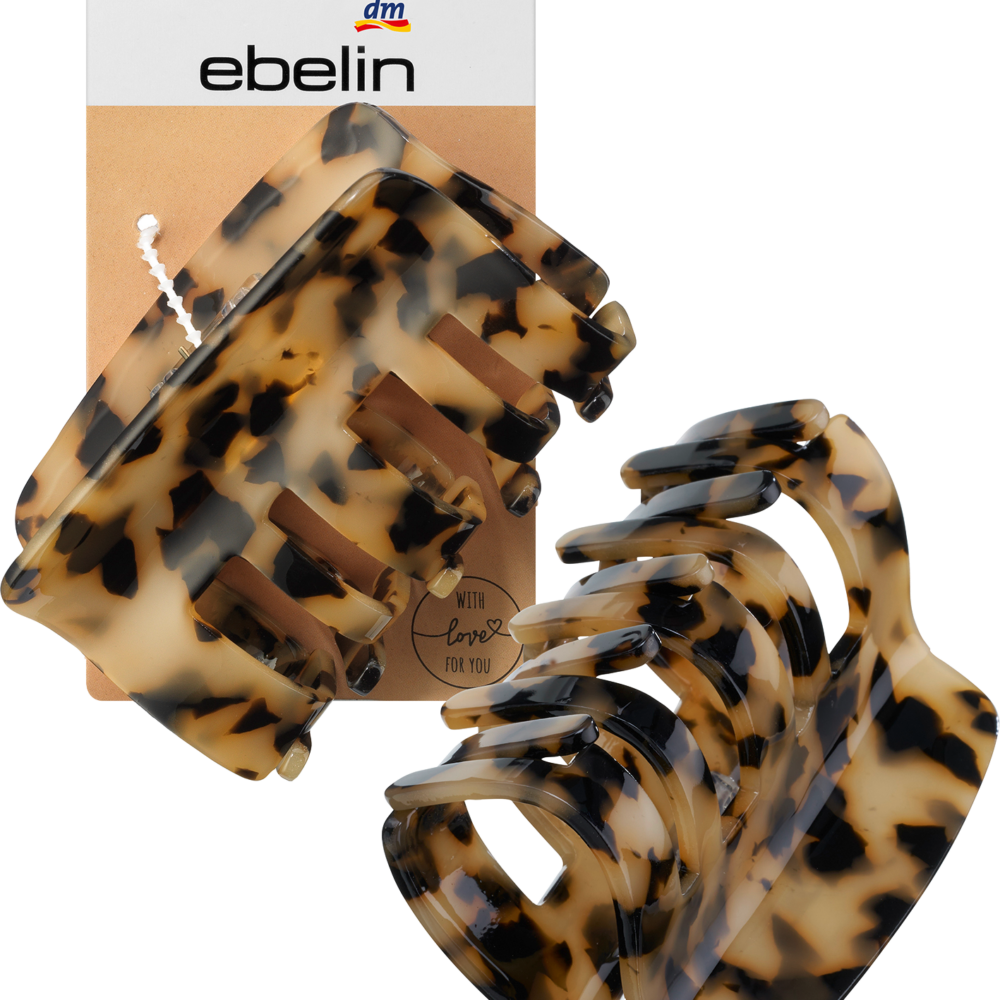 مشبك شعر إبلين مربع بمظهر T-shell ، 1 قطعة