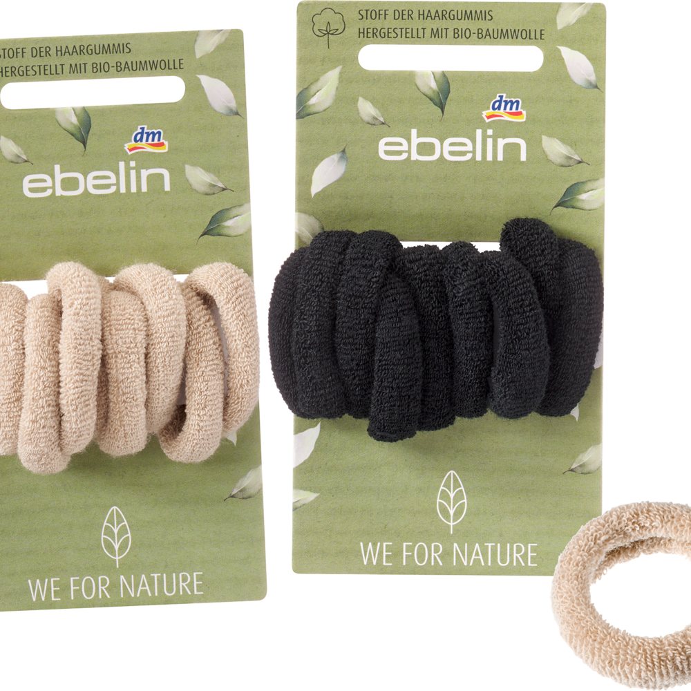 إيبلين أربطة شعر ناعمة، أسود/أشقر، 9 قطع