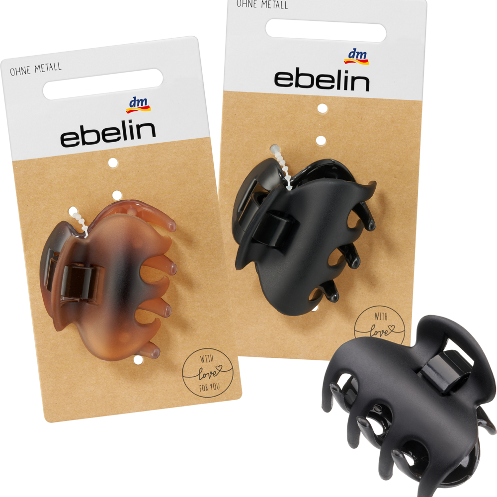 مشبك إبلين للشعر ميدي أسود/بني، 1 قطعة