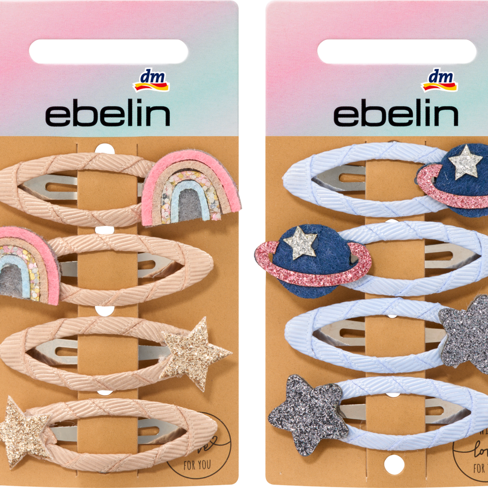 إيبلين كليبس شعر قوس قزح / سبيس ، 4 قطع