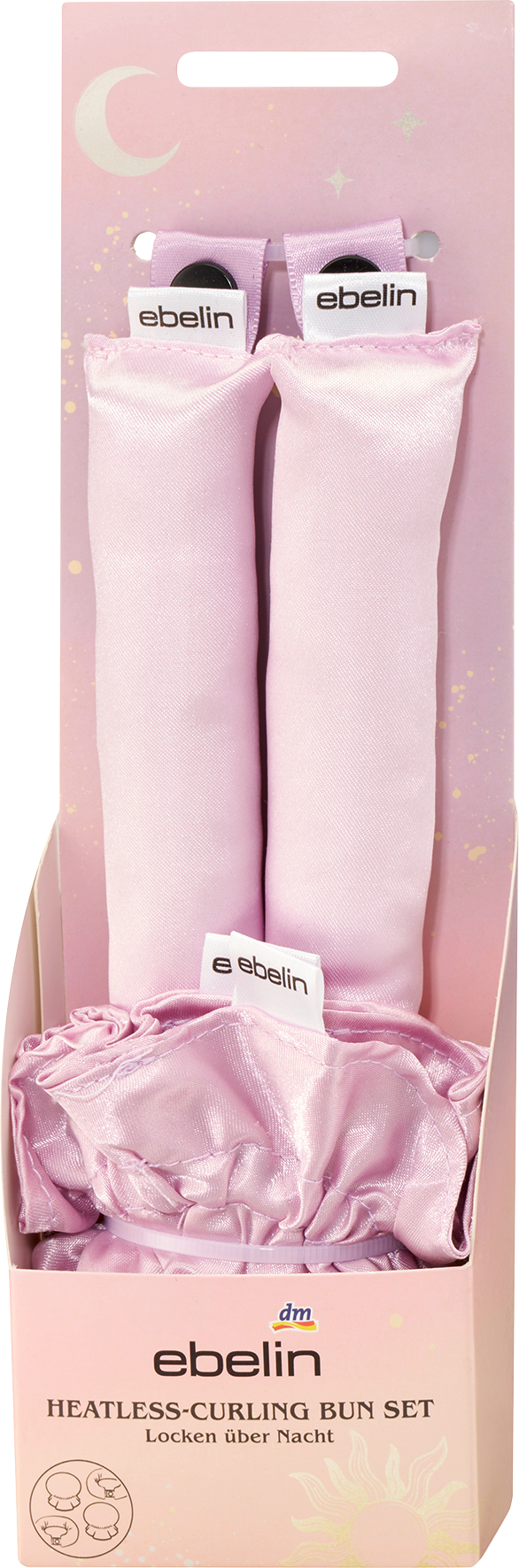 طقم خبز تجعيد الشعر بدون حرارة من إيبلين ، أطفال ، 4 قطع