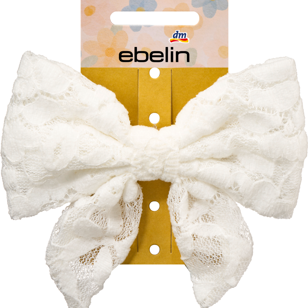 إيبلين براءة اختراع مشبك فيونكة مع تيب، أبيض، 1 قطعة