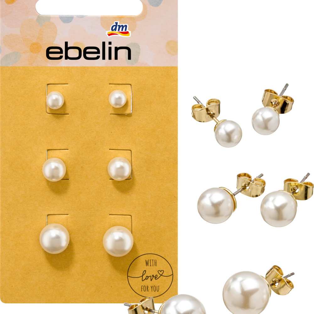 خرز أقراط ebelin ، 6 قطع