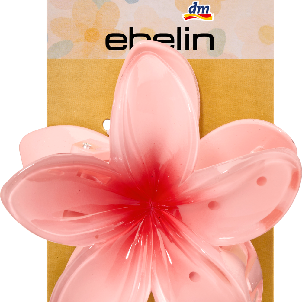 إيبلين مشبك شعر زهرة، وردي، 1 قطعة