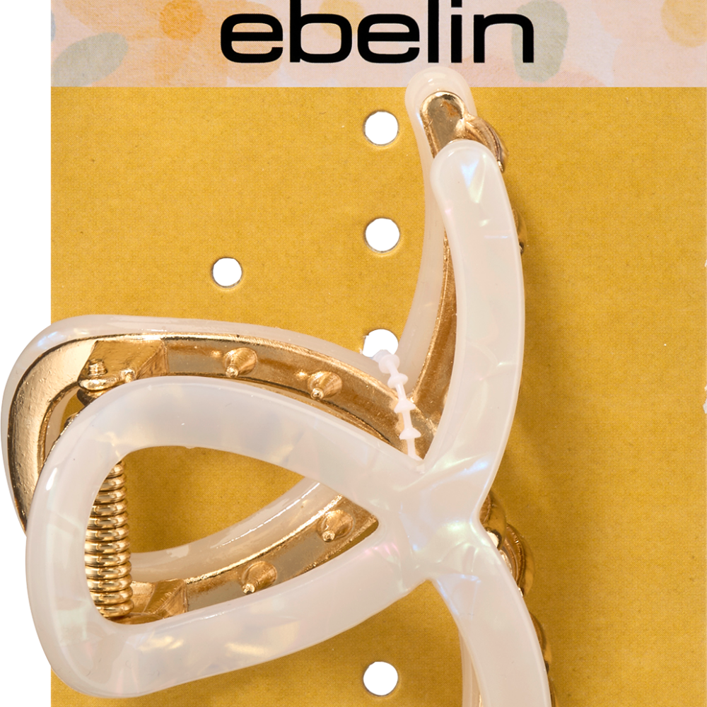 مشبك شعر إيبلين ثلاثي الأبعاد، مظهر ذهبي، 1 قطعة