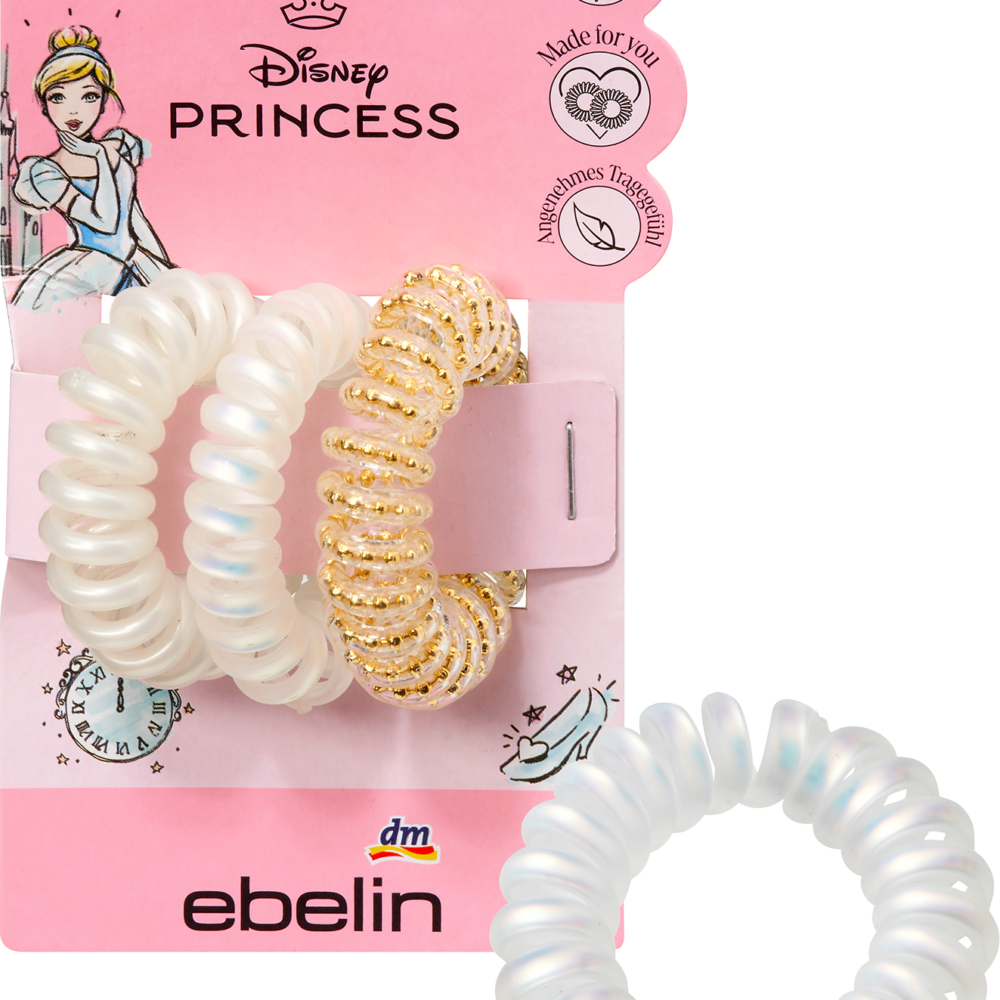 طقم ربطة عنق شعر حلزونية من إيبلين مستوحى من سندريلا ديزني، 3 قطع