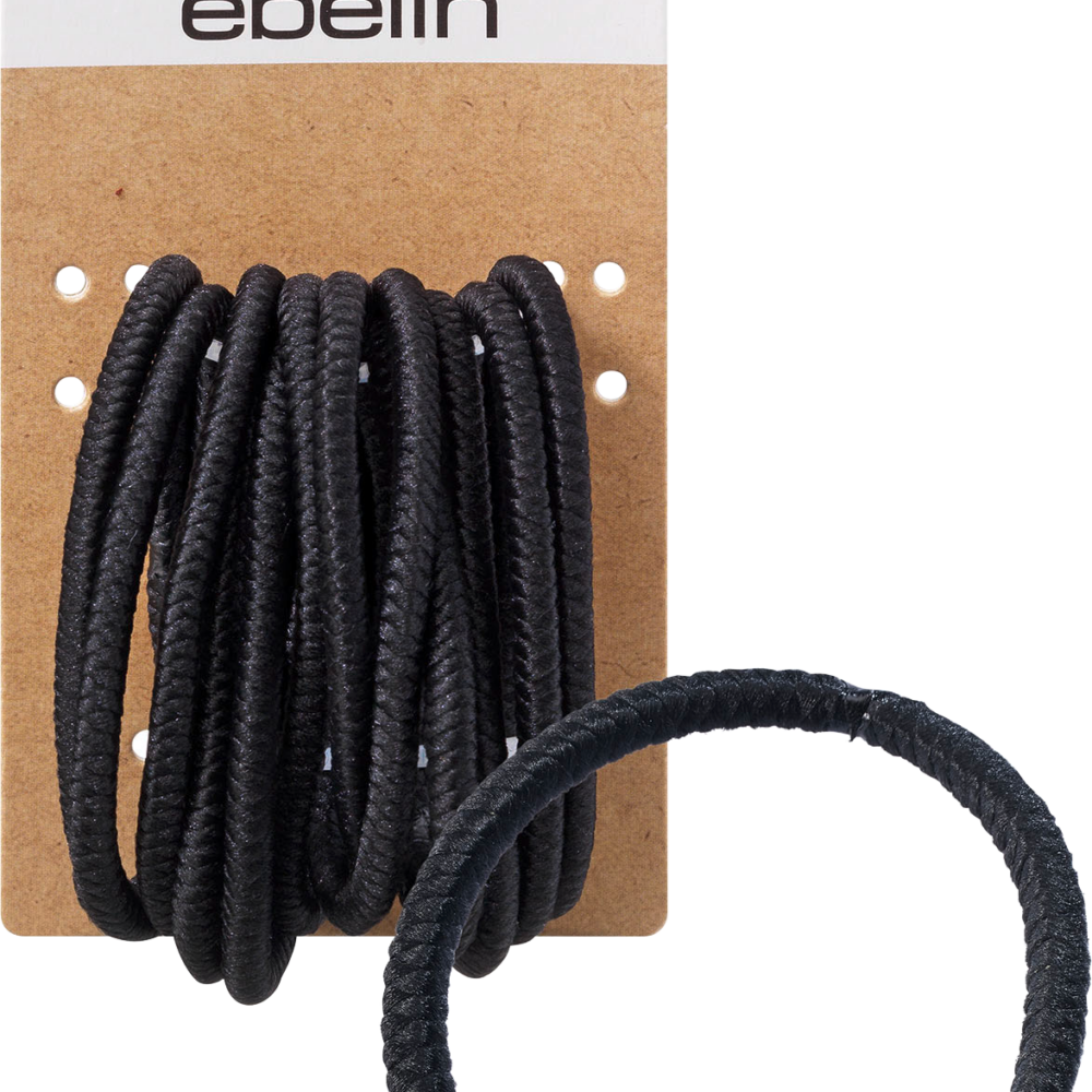 هيكل أربطة شعر ايبلين أسود، 12 قطعة