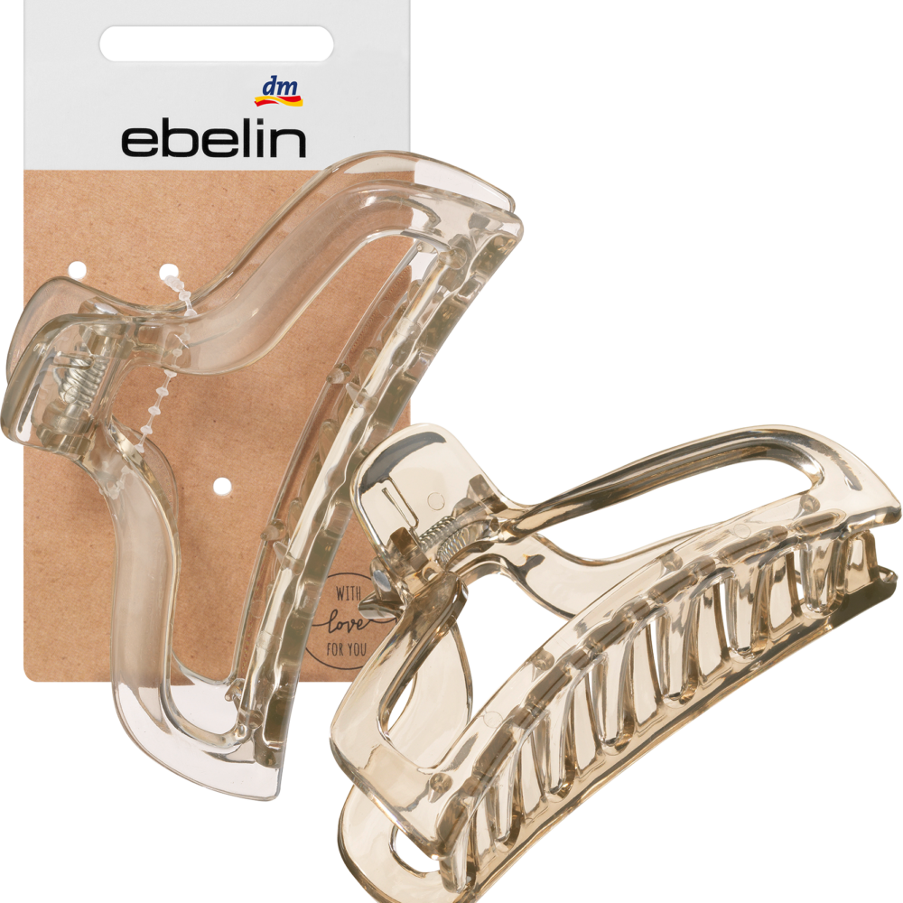 مشبك إبلين للشعر شفاف، 1 قطعة