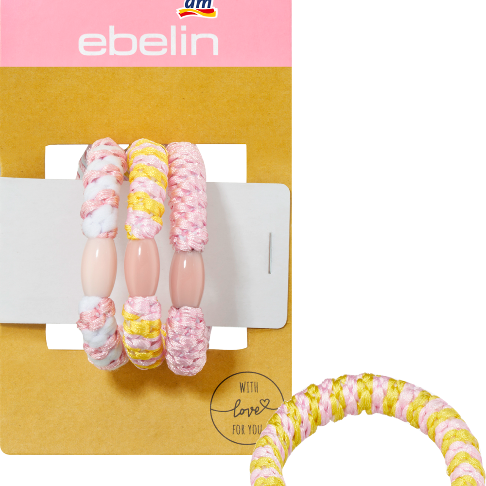 ايبلين أربطة شعر مضفرة، 3 قطع