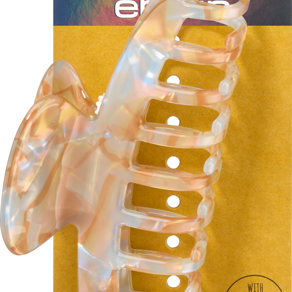 مشبك شعر أكريليك من إيبلين ، أزرق - بني ، 1 قطعة