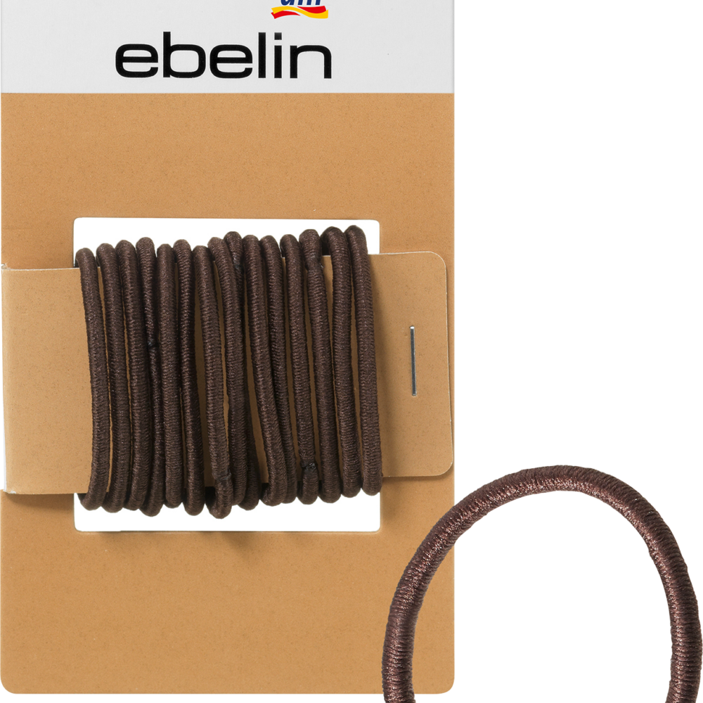 ايبلين أربطة شعر صغيرة / رقيقة بني ، 15 قطعة