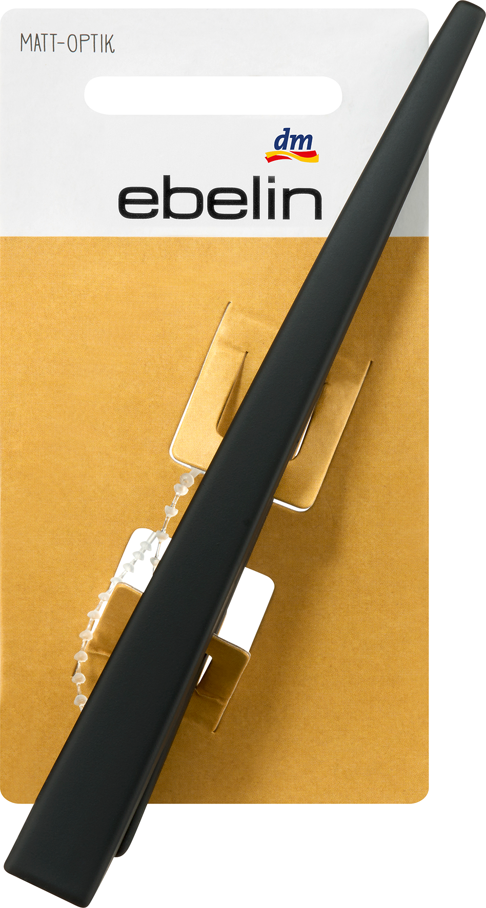 إيبلين مشبك شعر أسود غير لامع، 1 قطعة