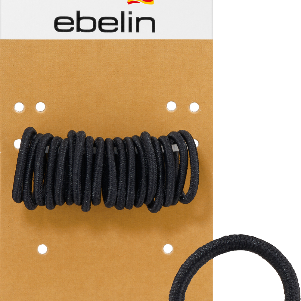 ايبلين أربطة شعر ميني أسود، 18 قطعة