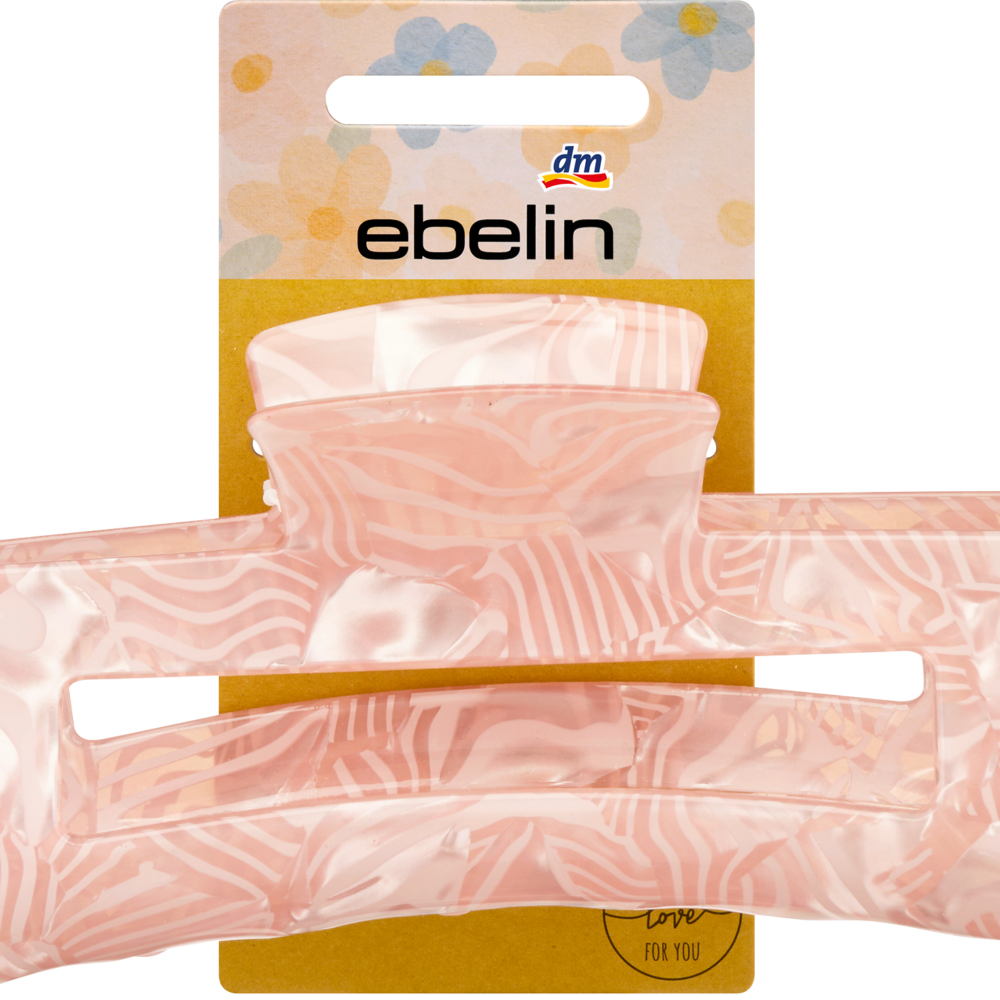 مشبك إبلين للشعر ماكسي، وردي، 1 قطعة