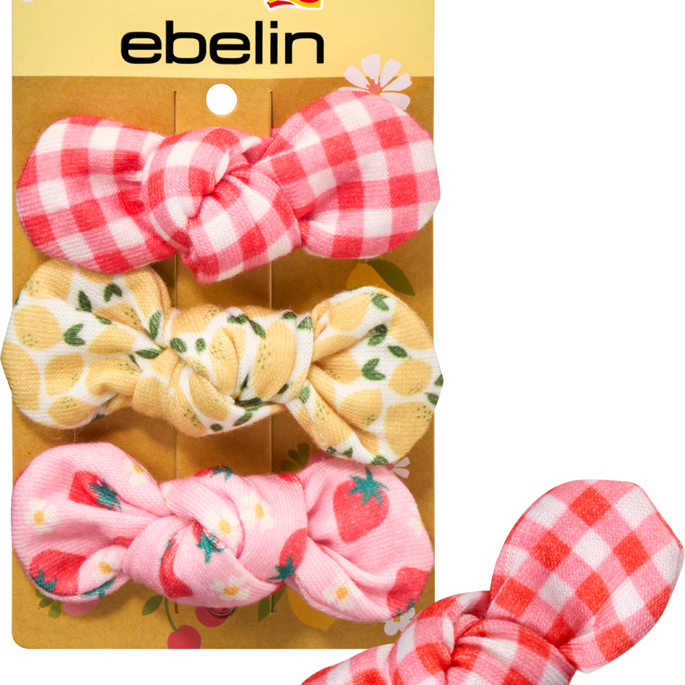 إيبلين مشابك شعر مع فيونكة ، 3 قطع