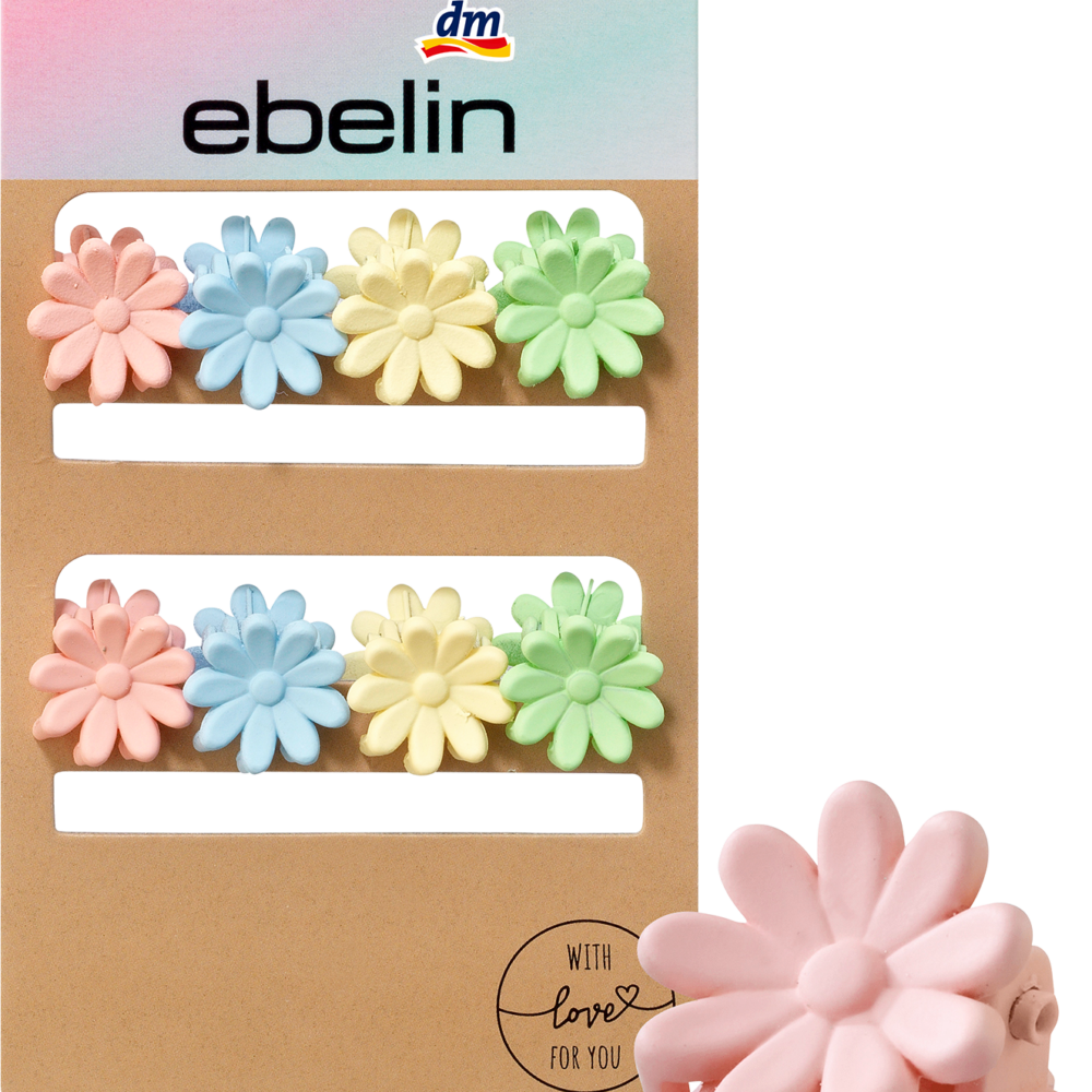 إيبلين كليبس للشعر شكل بلو رجالي صغير، 8 قطع