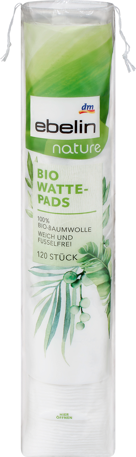 فوط قطن إيبلين عضوي معتمد من GOTS، 120 قطعة