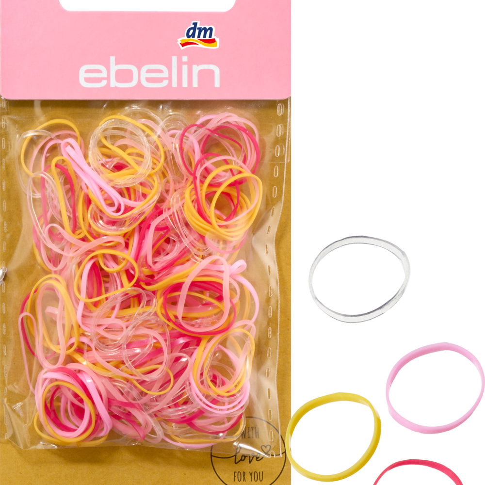 إيبلين ربطات شعر صغيرة، ملونة، 250 قطعة